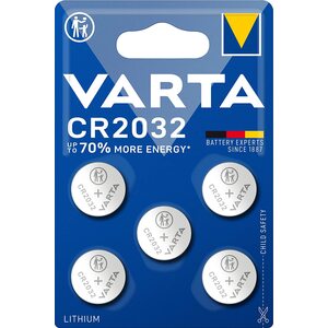 VARTA Pile bouton au lithium 'Electronics' CR2032, pack de 5