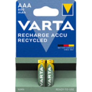 VARTA Pile NiMH 'RECHARGE ACCU Recycled', Micro AAA, 800 mAh