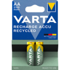 VARTA Pile NiMH 'RECHARGE ACCU Recycled', Micro AA, 2100 mAh