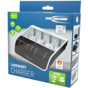 ANSMANN Chargeur Express Comfort Multi, blanc/noir