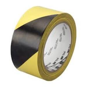 3M Ruban adhésif PVC souple 767i, noir / jaune