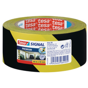 tesa Signal Bande de marquage au sol Premium, jaune / noir