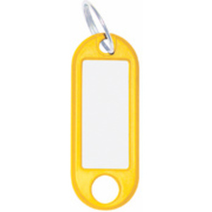 WEDO Porte-clés avec anneau, diamètre: 18 mm, jaune