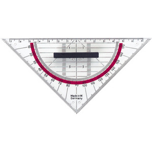 herlitz Equerre géométrique, hypoténuse: 160 mm, avec