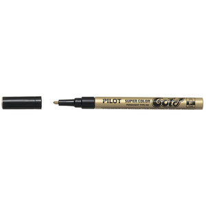 PILOT Marqueur permanent SUPER COLOR Gold, fin, or