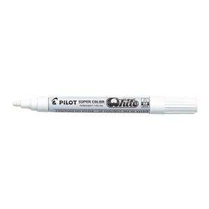 PILOT Marqueur permanent SUPER COLOR White, moyen, blanc