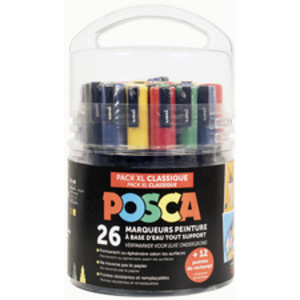 POSCA Marqueur à pigment 'Pack XL Classique', set de 26