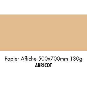 folia Papier de couleur, (L)500 x (H)700 mm, abricot