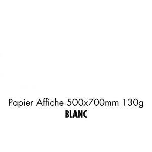 folia Papier de couleur, (L)500 x (H)700 mm, blanc