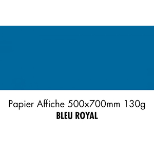 folia Papier de couleur, (L)500 x (H)700 mm, bleu royal