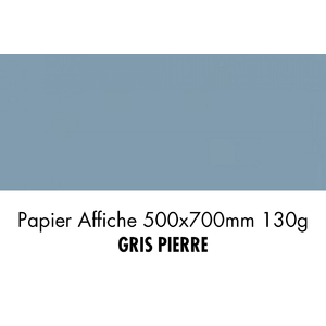 folia Papier de couleur, (L)500 x (H)700 mm, gris pierre