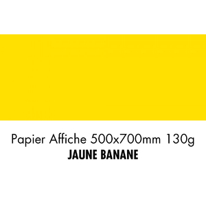 folia Papier de couleur, (L)500 x (H)700 mm, jaune banane