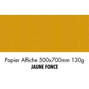 folia Papier de couleur, (L)500 x (H)700 mm, jaune foncé