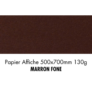 folia Papier de couleur, (L)500 x (H)700 mm, marron foncé