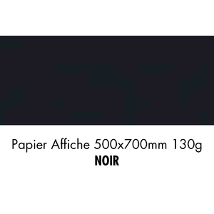 folia Papier de couleur, (L)500 x (H)700 mm, noir