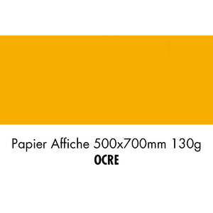 folia Papier de couleur, (L)500 x (H)700 mm, ocre