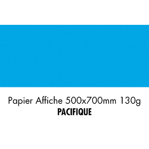 folia Papier de couleur, (L)500 x (H)700 mm, pacifique