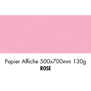 folia Papier de couleur, (L)500 x (H)700 mm, rose