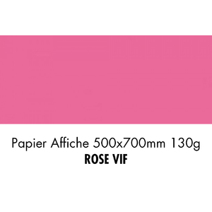 folia Papier de couleur, (L)500 x (H)700 mm, rose vif