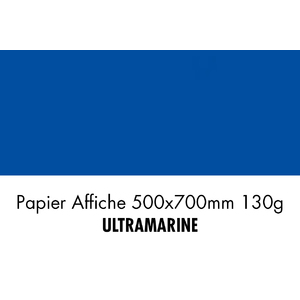 folia Papier de couleur, (L)500 x (H)700 mm, ultramarine