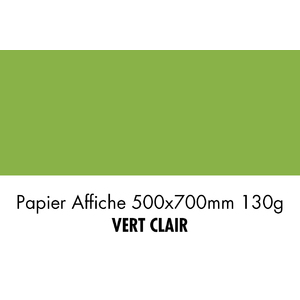 folia Papier de couleur, (L)500 x (H)700 mm, vert clair