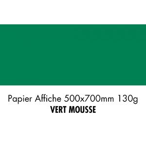 folia Papier de couleur, (L)500 x (H)700 mm, vert mousse