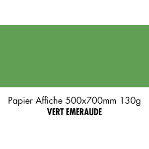 folia Papier de couleur, (L)500 x (H)700 mm, vert émeraude