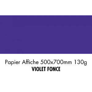 folia Papier de couleur, (L)500 x (H)700 mm, violet foncé