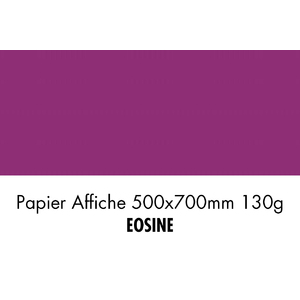 folia Papier de couleur, (L)500 x (H)700 mm, éosine