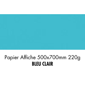 folia Carton de couleur, (L)500 x (H)700 mm, bleu ciel