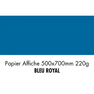 folia Carton de couleur, (L)500 x (H)700 mm, bleu roy