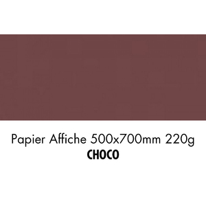 folia Carton de couleur, (L)500 x (H)700 mm, chocolat