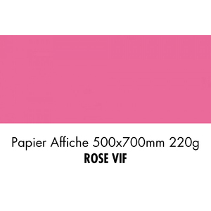 folia Carton de couleur, (L)500 x (H)700 mm, rose vif