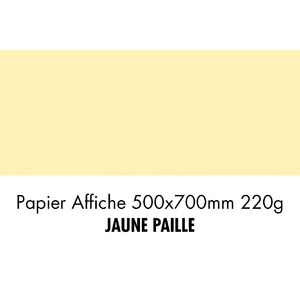 folia Carton de couleur, (L)500 x (H)700 mm, jaune paille