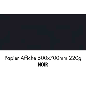 folia Carton de couleur, (L)500 x (H)700 mm, noir