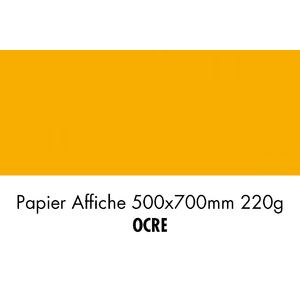 folia Carton de couleur, (L)500 x (H)700 mm, ocre