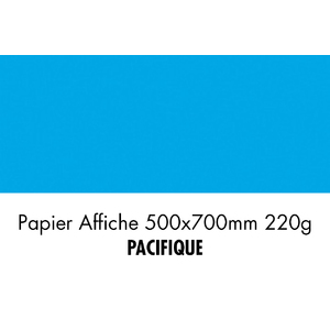 folia Carton de couleur, (L)500 x (H)700 mm, pacifique