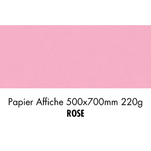 folia Carton de couleur, (L)500 x (H)700 mm, rose