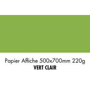 folia Carton de couleur, (L)500 x (H)700 mm, vert clair