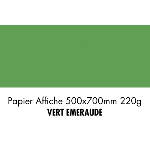 folia Carton de couleur, (L)500 x (H)700 mm, vert émeraude