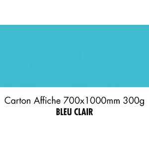 folia Carton de bricolage, (L)500 x (H)700 mm, bleu ciel