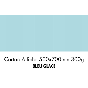 folia Carton de bricolage, (L)500 x (H)700 mm, bleu glace