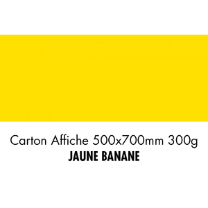 folia Carton de bricolage, (L)500 x (H)700 mm, jaune banane