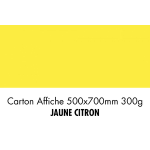 folia Carton de bricolage, (L)500 x (H)700 mm, jaune citron