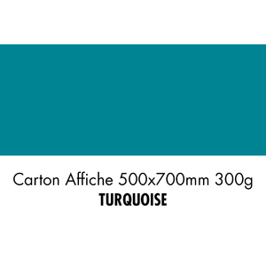 CARTON 500X700 300G TURQUOISE P/10F