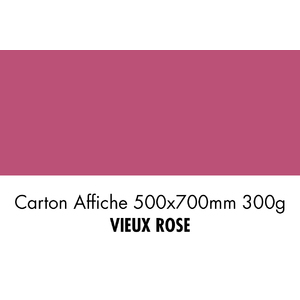 CARTON 500X700 300G VIEUX ROSEP/10F