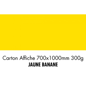 CARTON 700X1000 300G JAUNE BANANE   P/10F