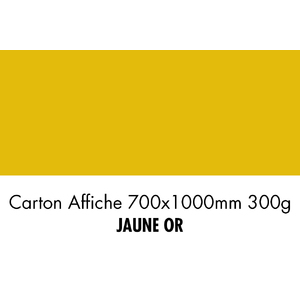 CARTON 700X1000 300G JAUNE DORREE  P/10F