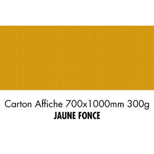 CARTON 700X1000 300G JAUNE FONCE  P/10F