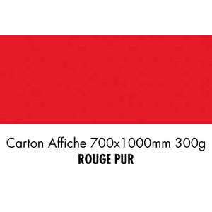 folia Carton de bricolage, (L)1.000 x (H)700 mm, rouge vif